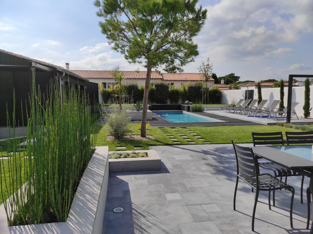 Création de jardin moderne contemporain